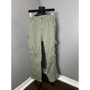 Abercrombie & Fitch Women’s Green Cargo Straight Leg Pants Size 2 Utility‎ Y2K